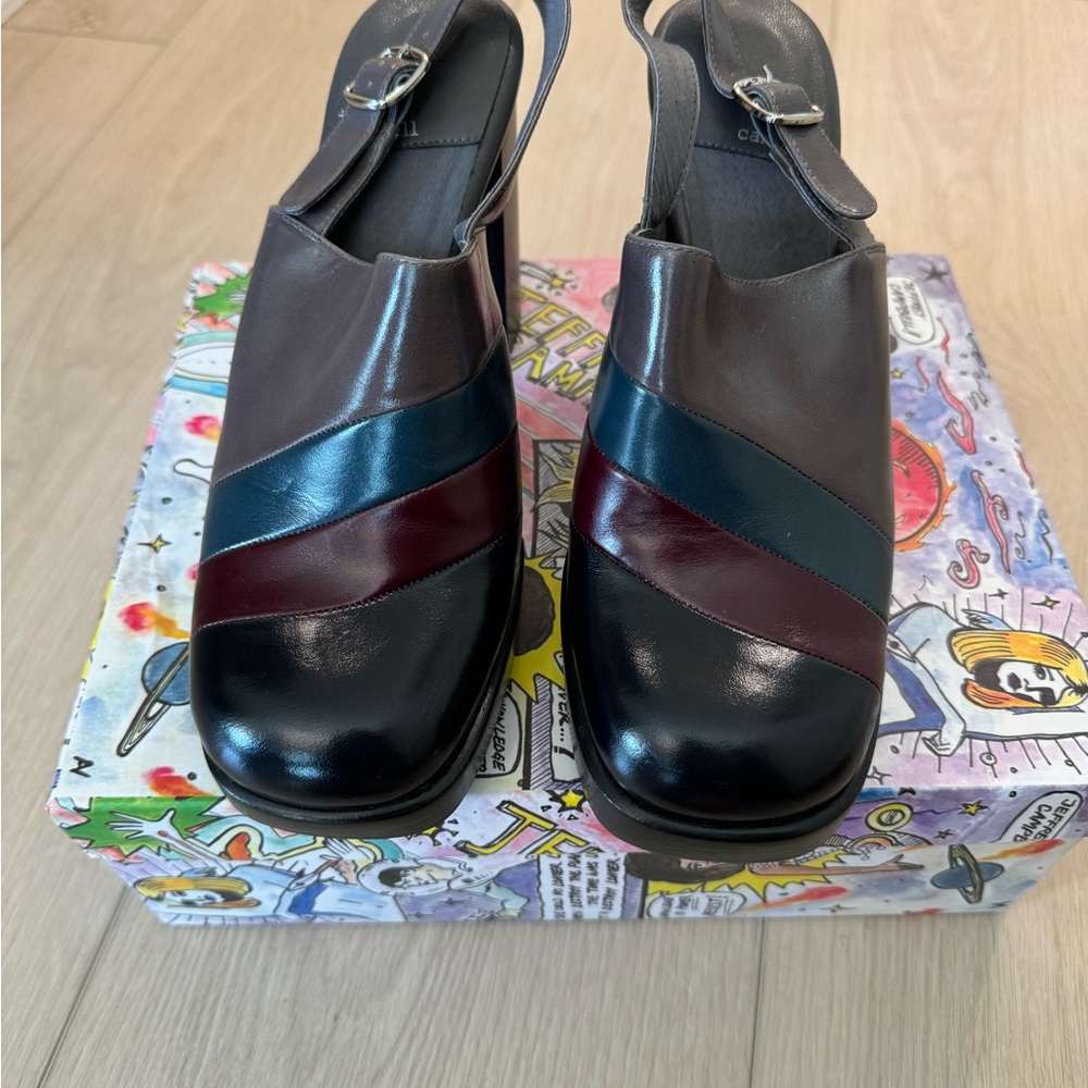 Jeffrey Campbell Never Worn Leather Slingback Heels
